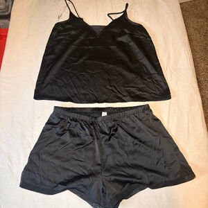 Women's Stars Above Black Pajama Set M